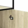 Highboard sonoma tölgy 35,5x35x139 cm gépelt fa és fém