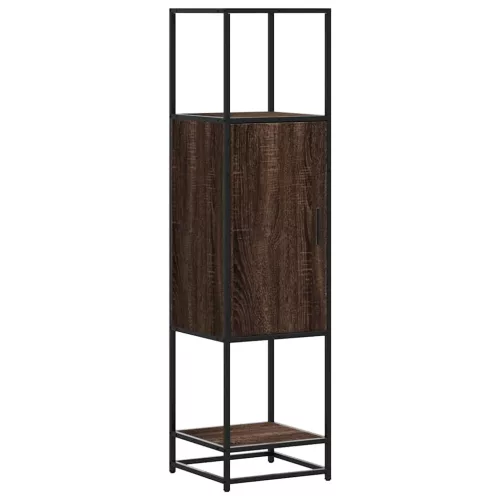 Magastábla barna tölgy 35,5x35x139 cm műanyag fa és fém