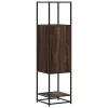 Magastábla barna tölgy 35,5x35x139 cm műanyag fa és fém