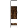 Highboard sonoma tölgy 68x35x139 cm gépelt fa és fém