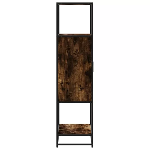Highboard sonoma tölgy 68x35x139 cm gépelt fa és fém