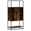 Highboard sonoma tölgy 68x35x139 cm gépelt fa és fém