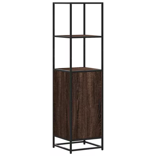 Magastábla barna tölgy 35,5x35x139 cm műanyag fa és fém