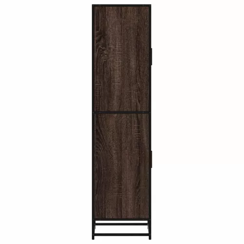 Magastábla barna tölgy 35,5x35x139 cm műanyag fa és fém