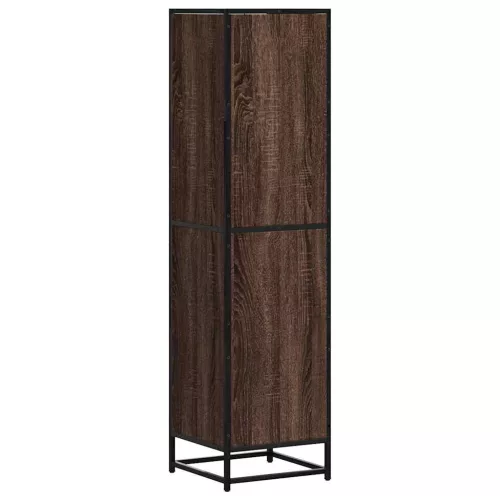 Magastábla barna tölgy 35,5x35x139 cm műanyag fa és fém