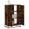Highboard sonoma tölgy 68x35x106,5 cm gépelt fa és fém