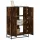 Highboard sonoma tölgy 68x35x106,5 cm gépelt fa és fém