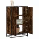 Highboard sonoma tölgy 68x35x106,5 cm gépelt fa és fém