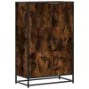 Highboard sonoma tölgy 68x35x106,5 cm gépelt fa és fém