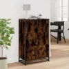 Highboard sonoma tölgy 68x35x106,5 cm gépelt fa és fém