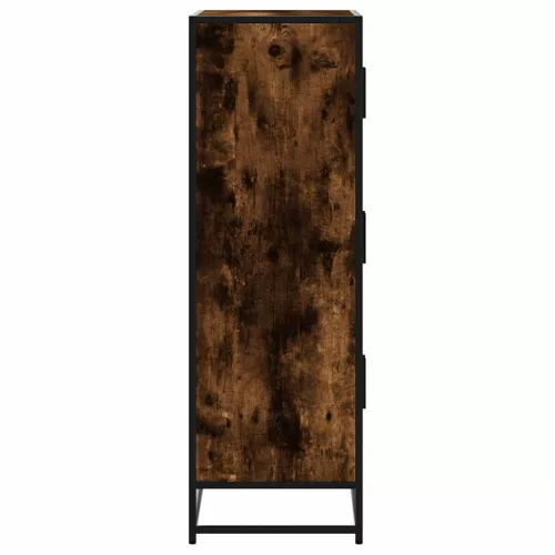 Highboard sonoma tölgy 68x35x106,5 cm gépelt fa és fém