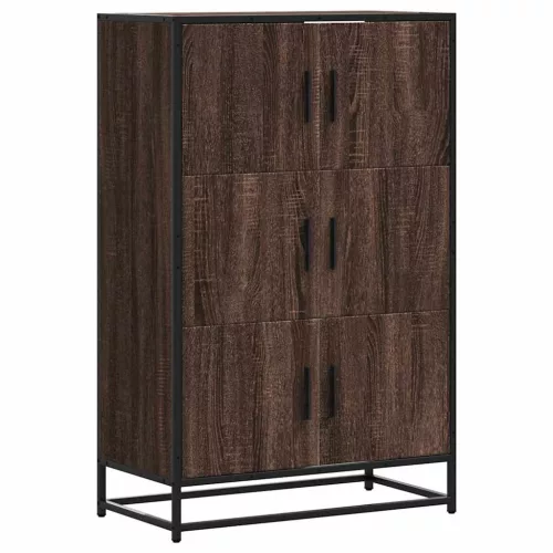 Magastábla barna tölgy 68x35x106,5 cm műanyag fa és fém