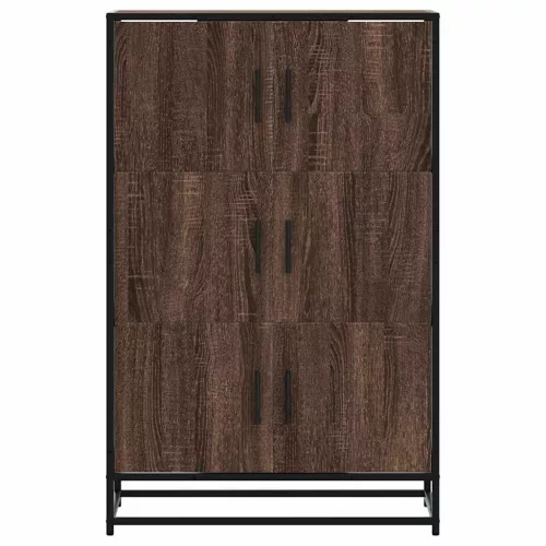 Magastábla barna tölgy 68x35x106,5 cm műanyag fa és fém