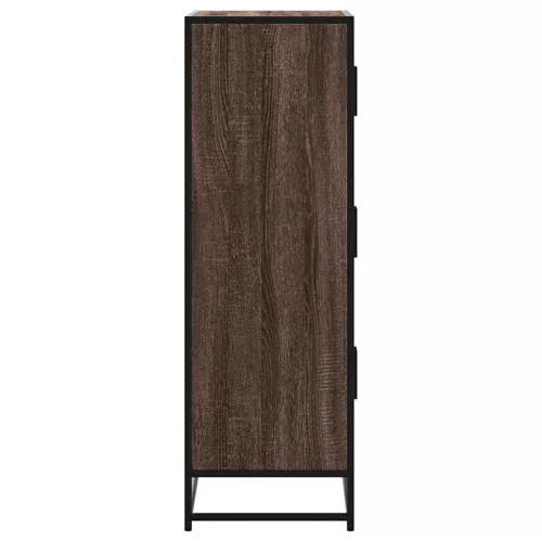 Magastábla barna tölgy 68x35x106,5 cm műanyag fa és fém