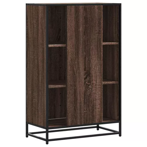 Magastábla barna tölgy 68x35x106,5 cm műanyag fa és fém