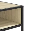 Sonoma tölgy színű szerelt fa tálalóasztal 90x35x80 cm