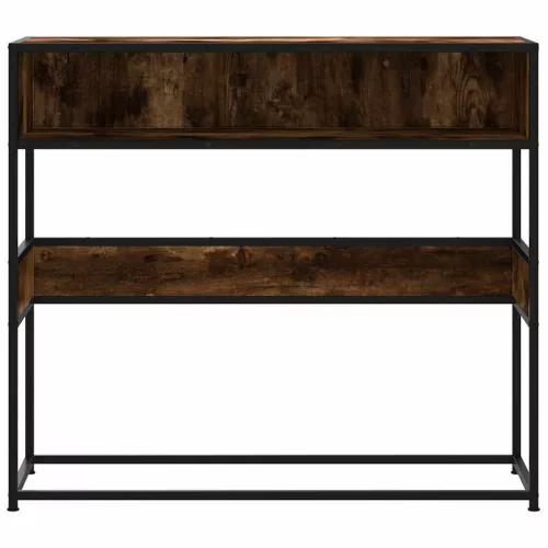 Füstös tölgy színű szerelt fa tálalóasztal 90x35x80 cm