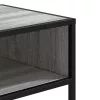 Szürke sonoma színű szerelt fa tálalóasztal 90x35x80 cm