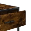 Füstös tölgy színű szerelt fa tálalóasztal 90x35x80 cm