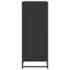Fekete szerelt fa cipőtároló szekrény 48x38x97,5 cm