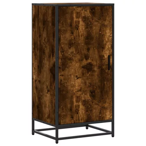 Füstös tölgy színű szerelt fa cipőtartó 48x38x97,5 cm
