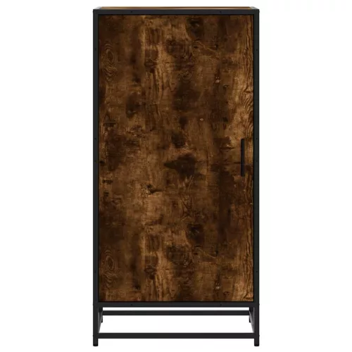 Füstös tölgy színű szerelt fa cipőtartó 48x38x97,5 cm