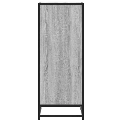 Szürke sonoma színű szerelt fa cipőtartó 48x38x97,5 cm