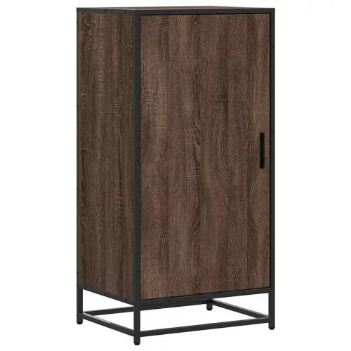 Barna tölgy színű szerelt fa cipőtartó 48x38x97,5 cm