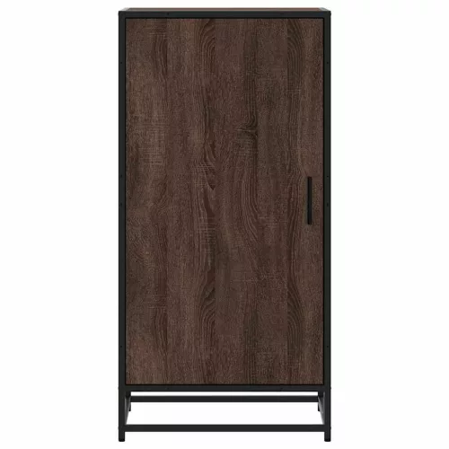 Barna tölgy színű szerelt fa cipőtartó 48x38x97,5 cm