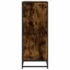 Füstös tölgy színű szerelt fa cipőtartó 48x38x97,5 cm