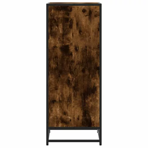 Füstös tölgy színű szerelt fa cipőtartó 48x38x97,5 cm