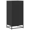 Fekete szerelt fa cipőtároló szekrény 48x38x97,5 cm