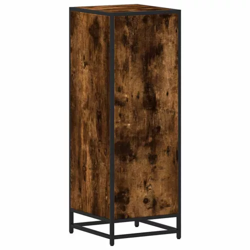 Füstös tölgy színű szerelt fa fürdőszobaszekrény 35x37,5x100 cm