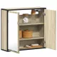 Sonoma tölgyfa fürdőszobai tükrös szekrény 65 x 20 x 60 cm