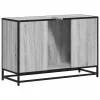 Szürke sonoma szerelt fa fürdőszobai mosdószekrény 90x33x60 cm