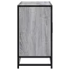 Szürke sonoma szerelt fa fürdőszobai mosdószekrény 80x33x60 cm