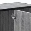 Szürke sonoma szerelt fa fürdőszobai mosdószekrény 80x33x60 cm