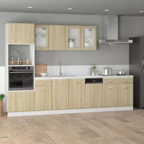 “Lyon” sonoma tölgy szerelt fa mosogatógép-panel