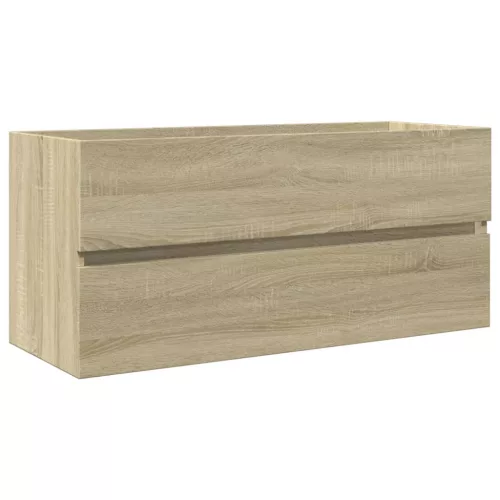 Sonoma tölgy szerelt fa fürdőszobai mosdószekrény 100x38,5x45cm