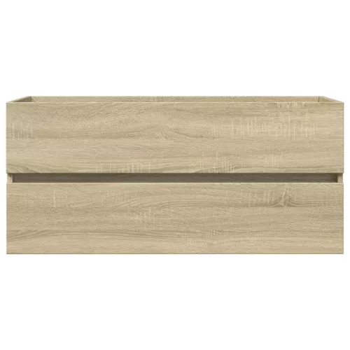 Sonoma tölgy szerelt fa fürdőszobai mosdószekrény 100x38,5x45cm