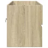 Sonoma tölgy szerelt fa fürdőszobai mosdószekrény 100x38,5x45cm