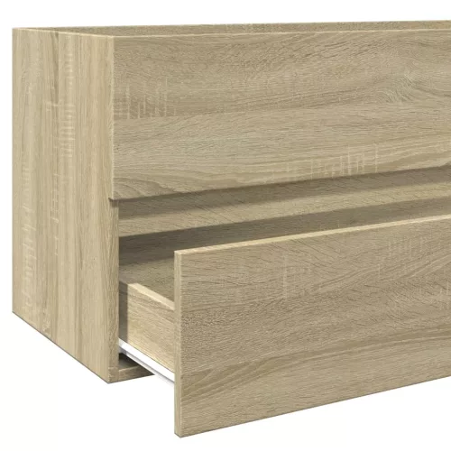 Sonoma tölgy szerelt fa fürdőszobai mosdószekrény 100x38,5x45cm