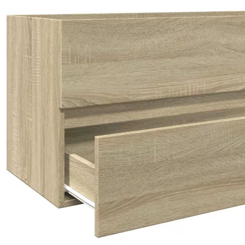 Sonoma tölgy tükrös fürdőszobaszekrény 80 x 38,5 x 45 cm