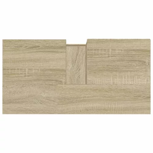 Sonoma tölgy színű szerelt fa fürdőszobaszekrény 65x33x60 cm