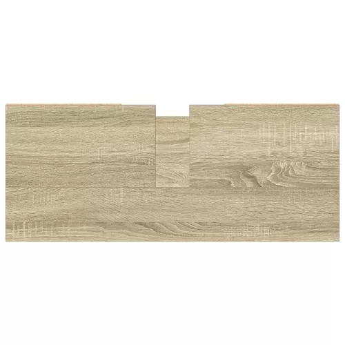 Sonoma tölgy színű szerelt fa mosdószekrény 80 x 33 x 60 cm