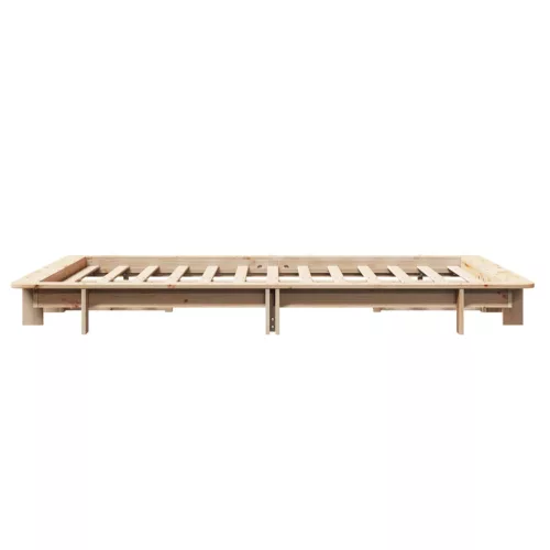 Tömör fenyőfa ágy matrac nélkül 120 x 190 cm