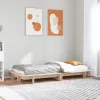 Tömör fenyőfa ágy matrac nélkül 75 x 190 cm