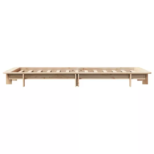Tömör fenyőfa ágy matrac nélkül 75 x 190 cm