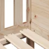 Tömör fenyőfa házikó gyerekágykeret 80 x 200 cm