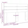 Tömör tölgyfa fejtámla 120 cm